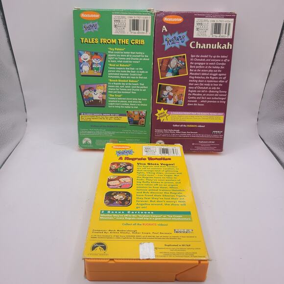 Rugrats Vintage VHS Tapes Lot 3 Nickelodeon Rodriguez vacation - Picture 2 of 3
